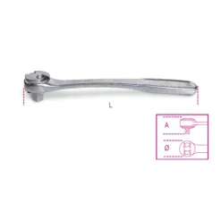 Beta 920/55INOX 1/2" drive reversible ratchet, made of stainless steel